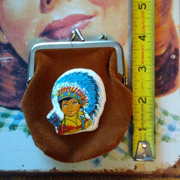 Vintage Souvenir Suede Coin Purse From The State of Arizona 60's-70's - Picture 6 of 7